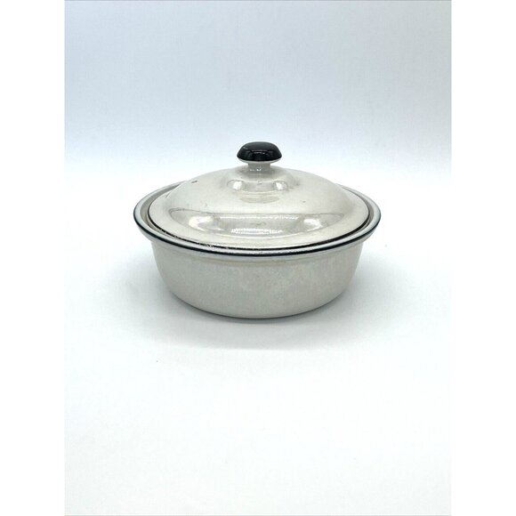 Lusterware Round Casserole Dish W/Lid, Made For Forman Bros. By The Hall China - Picture 2 of 6